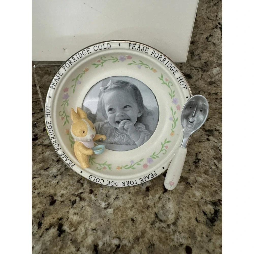 Hallmark Keepsake Nursery Rhyme  Baby Picture Frame -Pease Porridge Hot Rabbit